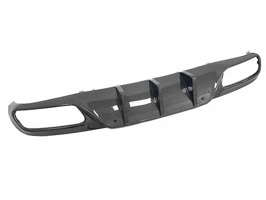 Mercedes C63 Coupe (W205) Carbon Fiber Rear Finned Diffuser | 2015–2019