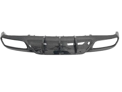 Mercedes C63 Coupe (W205) Carbon Fiber Rear Finned Diffuser | 2015–2019