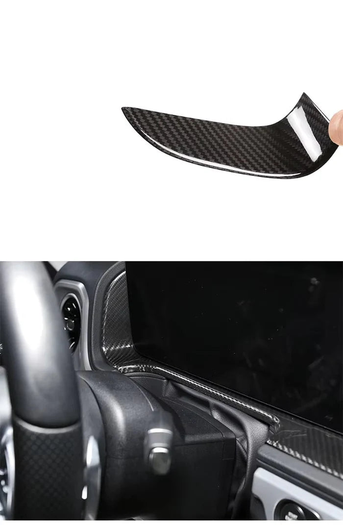 Mercedes-Benz G-Class W463 G350/G500/G63 (2019–2023) - Carbon Fiber Dashboard Display Screen Frame Trim