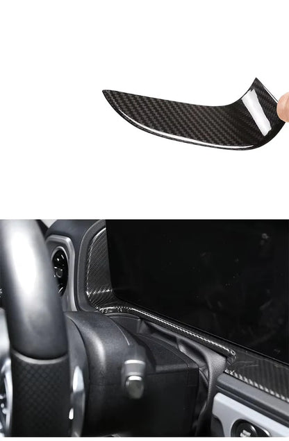 Mercedes-Benz G-Class W463 G350/G500/G63 (2019–2023) - Carbon Fiber Dashboard Display Screen Frame Trim