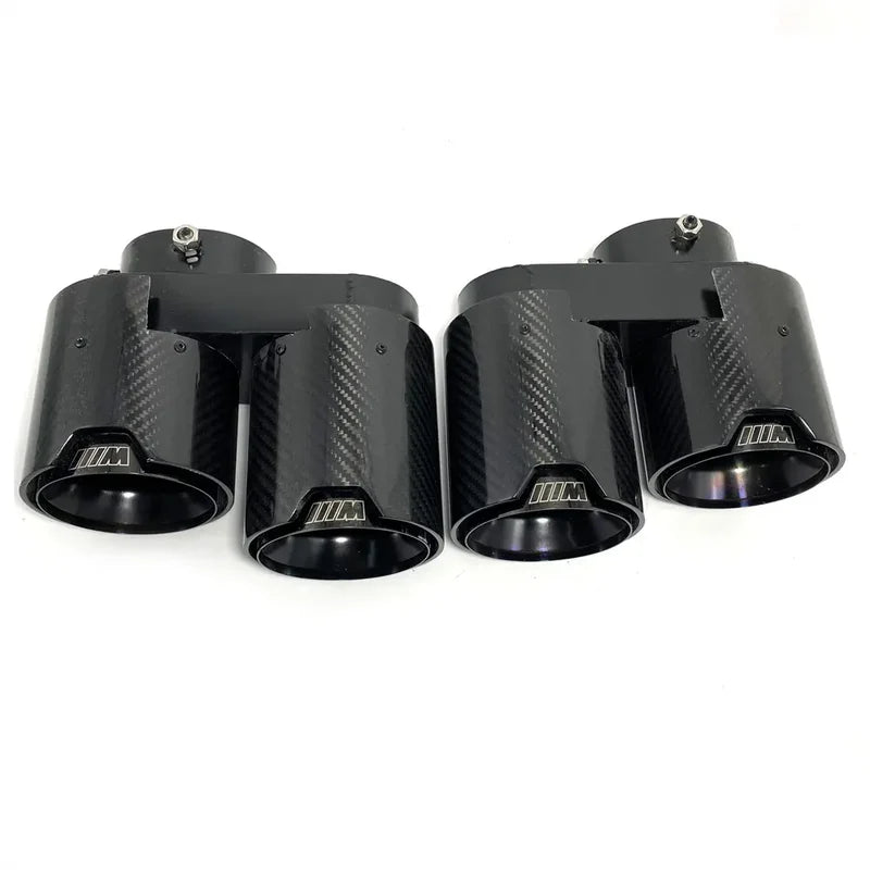 BMW G05 X5 / G06 X6 / G07 X7 – Carbon Fiber Quad Style Exhaust Tips