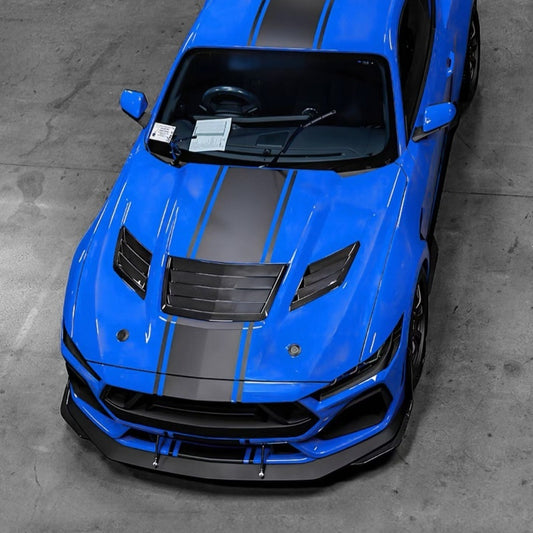 Ford Mustang S650 (2024+) - Shelby Style Real Carbon Fiber Hood