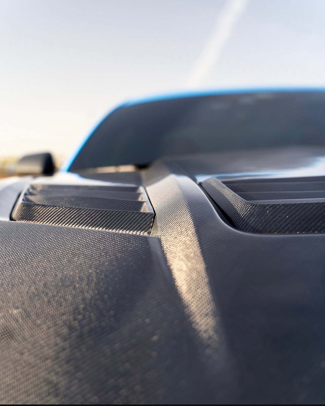 Ford Mustang S650 (2024+) - Shelby Style Real Carbon Fiber Hood