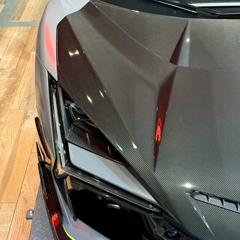 Lamborghini Revuelto – Ten Style Dry Carbon Fiber Front Hood