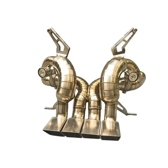 Lamborghini Aventador LP700 / LP720 / LP740 - Titanium Gold Straight Pipe Exhaust