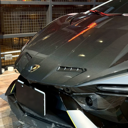 Lamborghini Revuelto – Ten Style Dry Carbon Fiber Front Hood