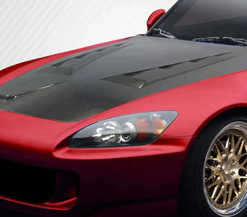 Honda S2000 2002-2009 - Vented Carbon Fiber Hood Bonnet