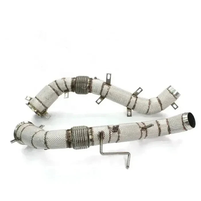 McLaren 570S/570GT – Full Catless Downpipes with Heat Shield