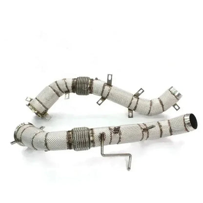 McLaren 570S/570GT – Full Catless Downpipes with Heat Shield