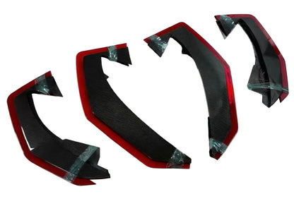 Lamborghini Revuelto – DK Style Carbon Fiber LED Rear Bumper Diffuser Canards
