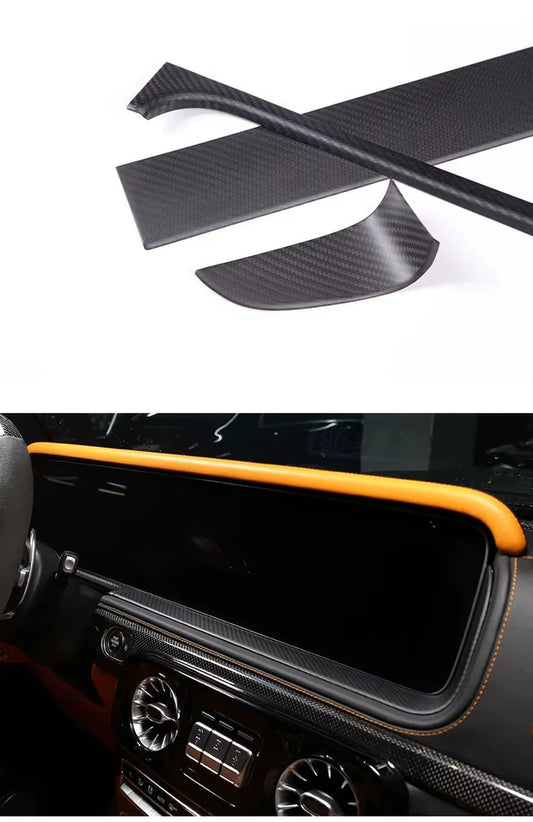 Mercedes-Benz G-Class W463 G350/G500/G63 (2019–2023) - Carbon Fiber Dashboard Display Screen Frame Trim