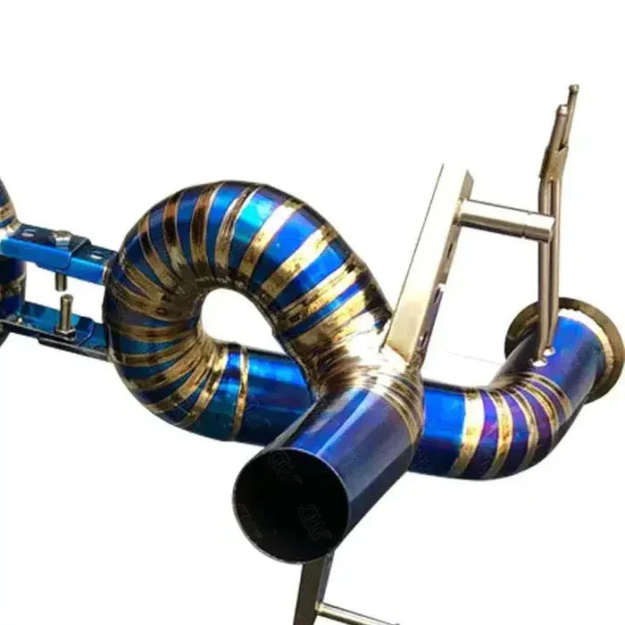 Lamborghini Aventador SVJ - Straight Pipe Catback Exhaust w/ Catless Downpipe F1 Package