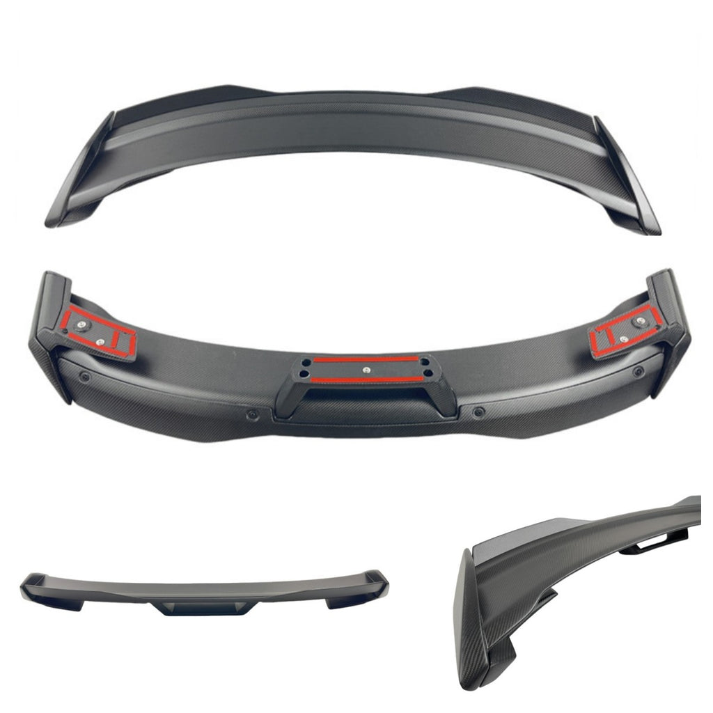 Ford Mustang 2024–25 – Dark Horse Style Carbon Fiber Rear Trunk Spoiler