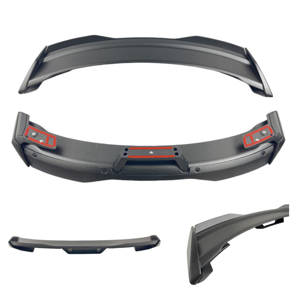 Ford Mustang 2024–25 – Dark Horse Style Carbon Fiber Rear Trunk Spoiler