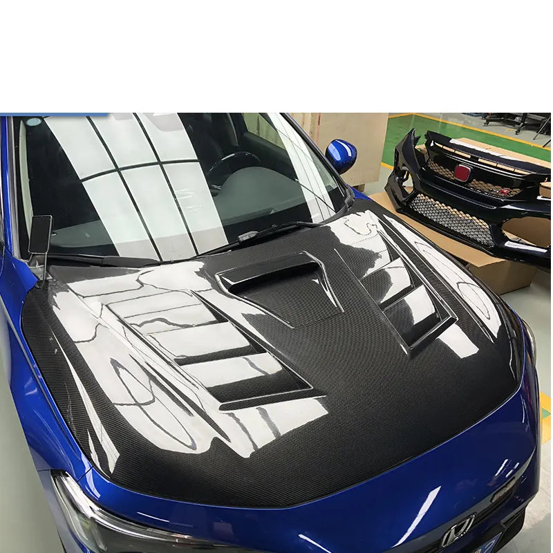 Honda Civic 11th Gen (2022-2024) - Vented Carbon Fiber Engine Hood