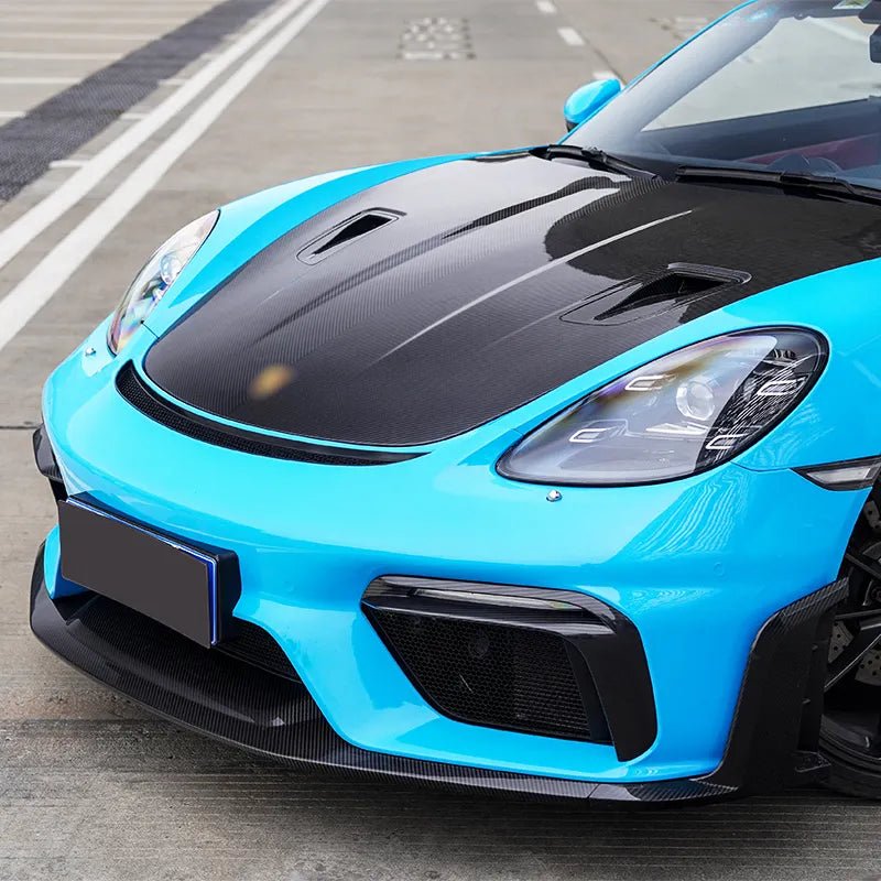 Porsche 718 GT4 RS Style - Carbon Fiber Front Bumper Splitter Lip