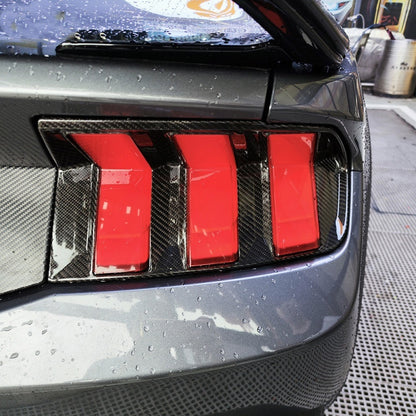 Ford Mustang S650 (2024+) - Real Carbon Fiber Rear Taillight Outer Light Covers