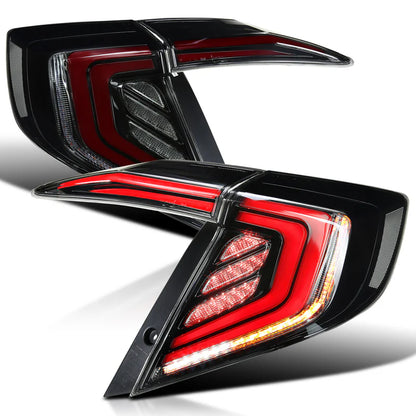 Honda Civic Sedan (2016–2021) – Clear LED Sequential Tail Light Set