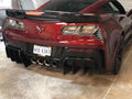 Corvette C7 - Carbon Fiber Rear Finned Diffuser