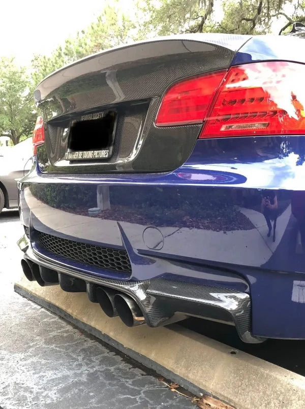 BMW E92 / E93 M3 - V Style Carbon Fiber Rear Diffuser