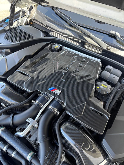 BMW F90 M5 & F91 / F92 / F93 M8 - OEM Style Carbon Fiber Engine Cover