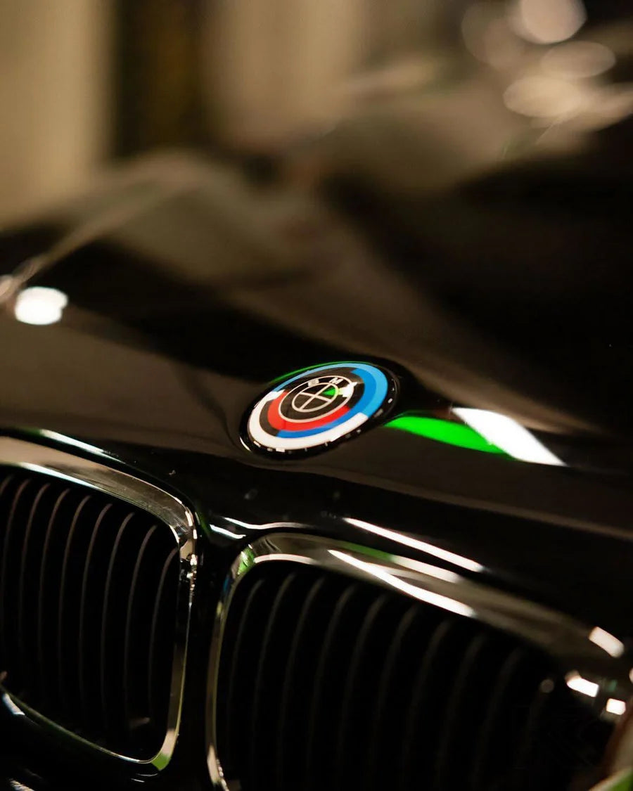 BMW Roundel & Hub Cap Replacement Set (7-Piece) - Carbon Fiber 50th Anniversary M Heritage