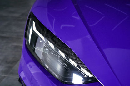 Audi A5, S5 & RS5 B9/B9.5 (2017-2024) - Carbon Fiber Headlight Eyelid Covers