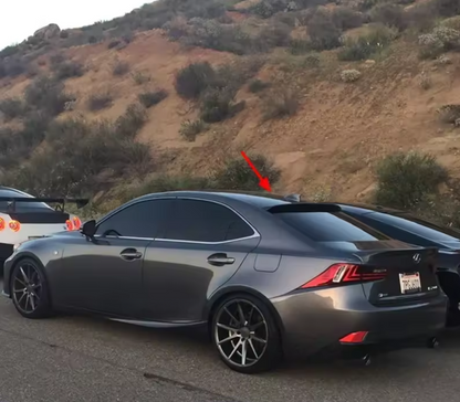 Lexus IS300 / IS350 (2014–2020) - Carbon Fiber Rear Window Roof Visor Spoiler