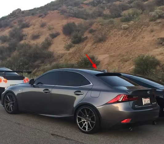 Lexus IS300 / IS350 (2014–2020) - Carbon Fiber Rear Window Roof Visor Spoiler
