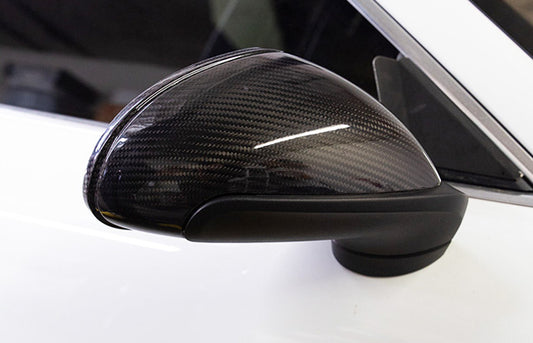 Porsche 991 911 981 Cayman Boxster - OEM Style Carbon Fiber Mirror Cap Set