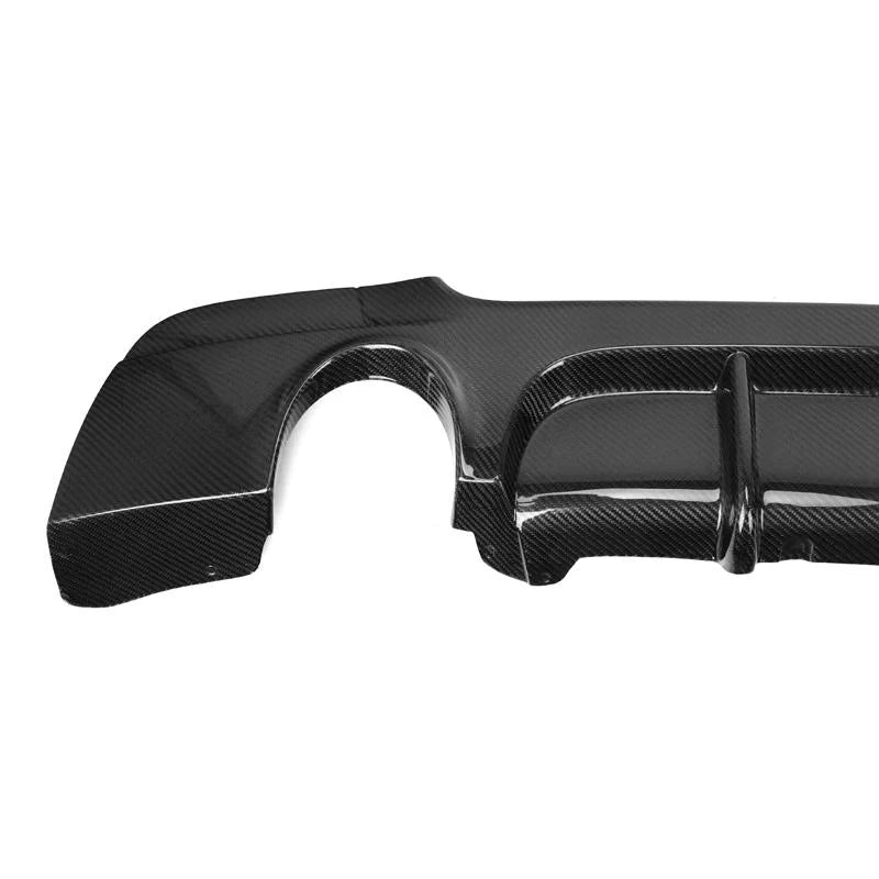BMW E92 / E93 3 Series -  M Tech Carbon Fiber Rear Diffuser w/ Dual Exhaust