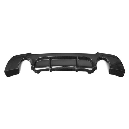BMW E92 / E93 3 Series -  M Tech Carbon Fiber Rear Diffuser w/ Dual Exhaust