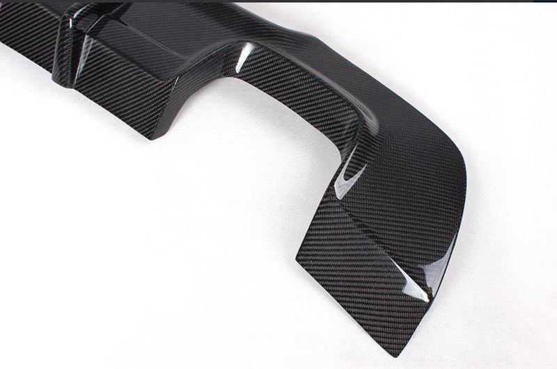 BMW E92 / E93 3 Series - M Tech Carbon Fiber Rear Diffuser w/ Quad Exhaust