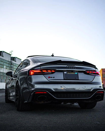 Audi A5, S5 & RS5 B9/B9.5 Coupe & Sportback (2017-2024) - M4 Style Carbon Fiber Trunk Spoiler