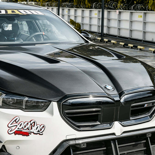 BMW M5 G90 - SOOQOO Prepreg Carbon Fiber Vented Hood