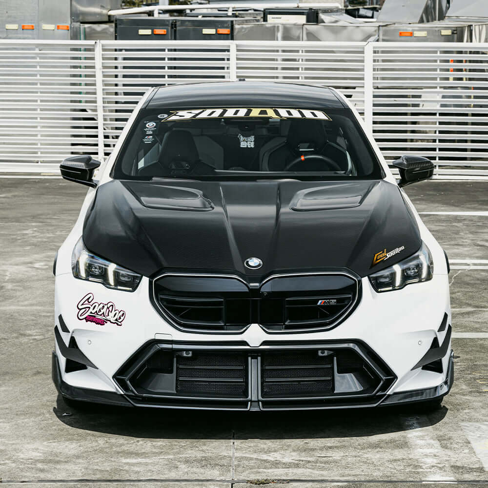 BMW M5 G90 - SOOQOO Prepreg Carbon Fiber Vented Hood