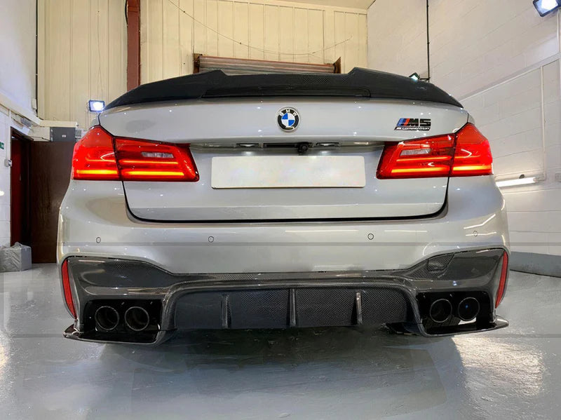 BMW F90 M5 & G30 5 Series - PSM Style Carbon Fiber Trunk Spoiler