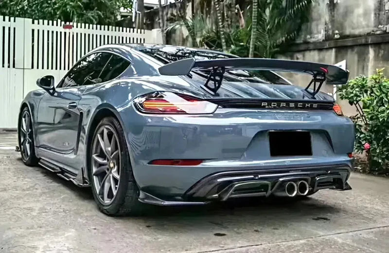 Porsche 718 Cayman / Boxster (2016–2023) - Carbon Fiber Rear Diffuser