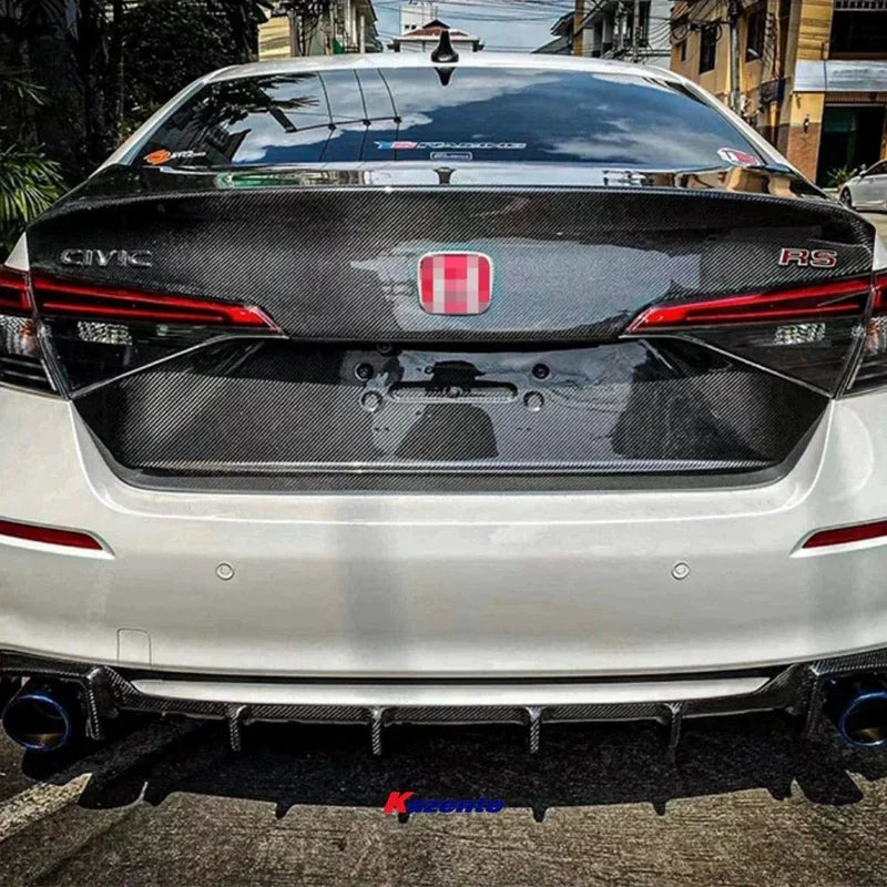 Honda Civic FE1 Sedan - Carbon Fiber Rear Duckbill Trunk