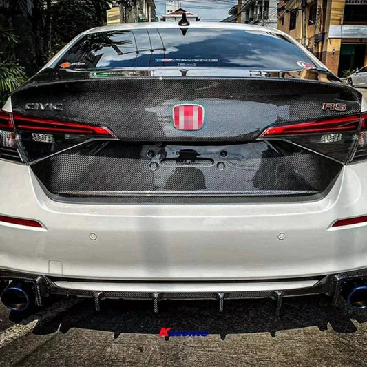 Honda Civic FE1 Sedan - Carbon Fiber Rear Duckbill Trunk