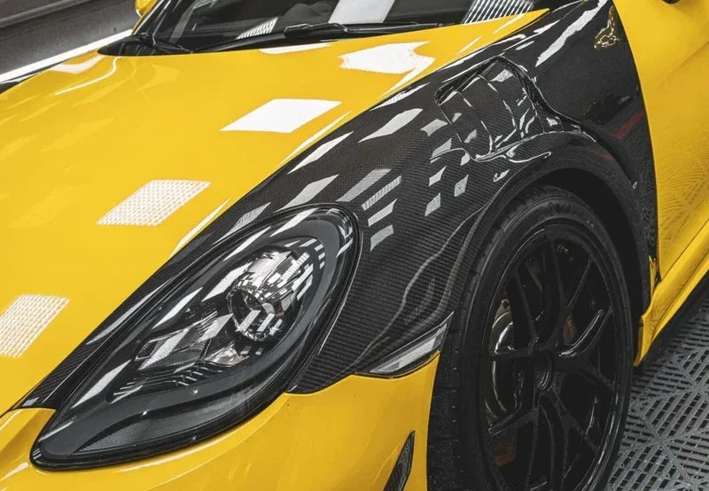 Porsche 718 Boxster / Cayman - Carbon Fiber Vented Fenders