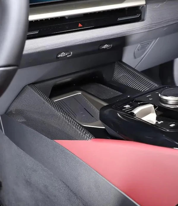 BMW i5 G60 / 5 Series G60 (2024–2025) - Carbon Fiber Center Console Side Panel Interior Trim