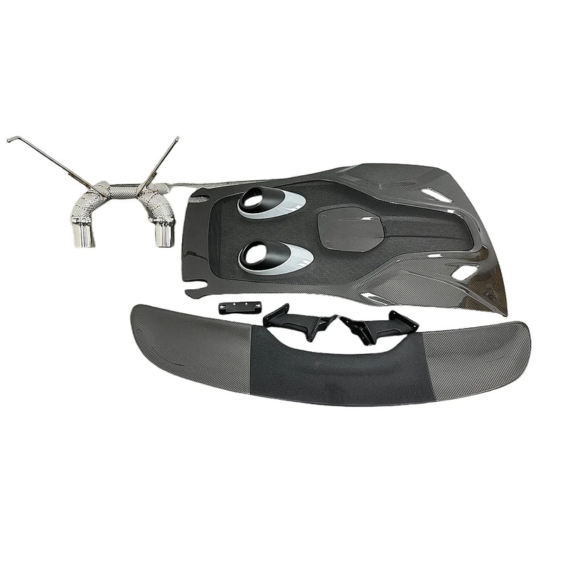 McLaren 540C & 570S - 600LT Carbon Fiber Rear Hood Deck Lid Conversion