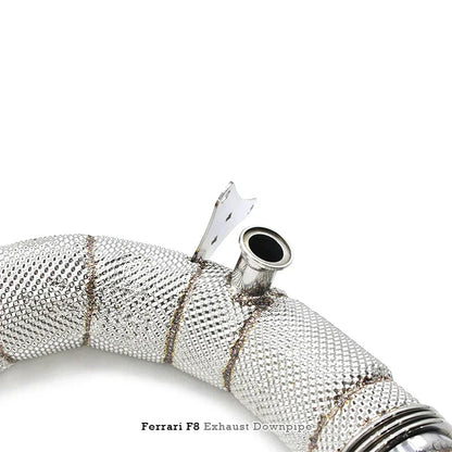 Ferrari F8 Tributo – High Performance Cat-Less Exhaust Downpipes