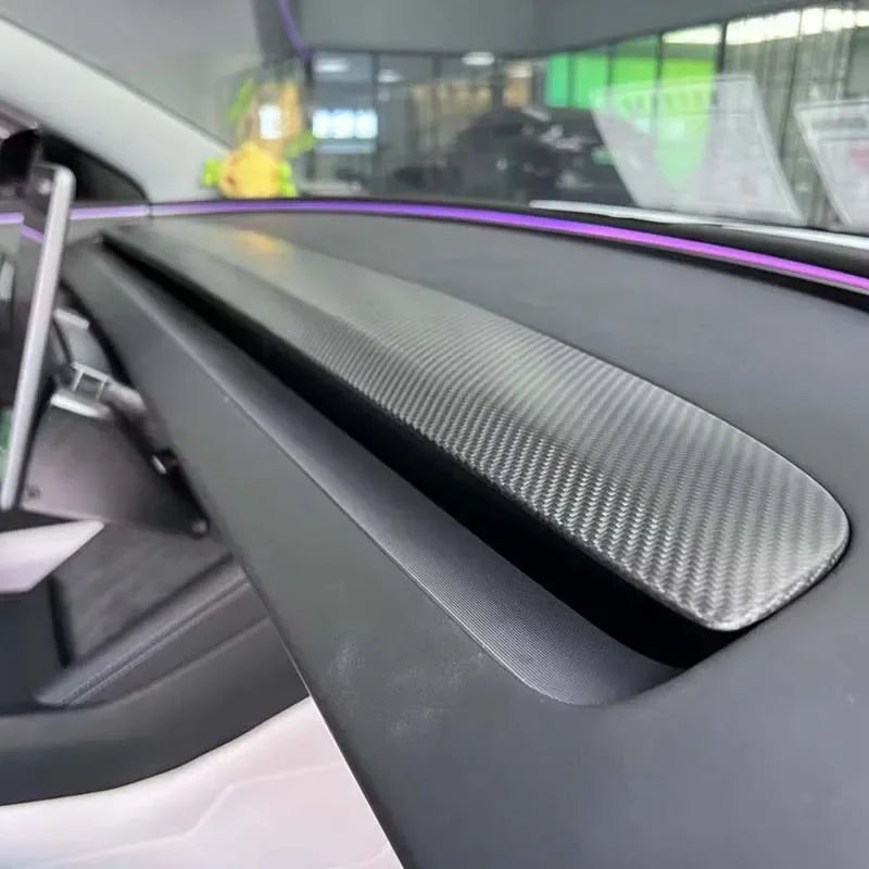 Tesla Model 3 Highland - Carbon Fiber Center Console Dashboard Panel Trim Overlay