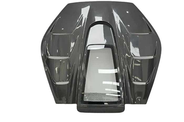 Ferrari 296 GTB - Carbon Fiber Engine Tail Transparent Window Cover