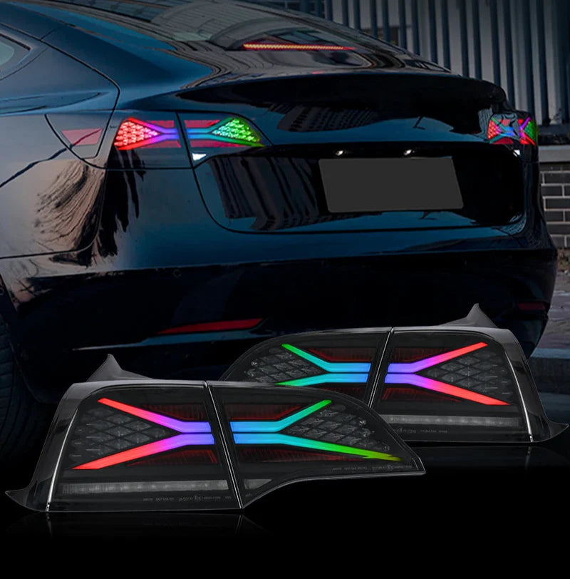 Tesla Model Y / Model 3 – X Style LED Tail Lights