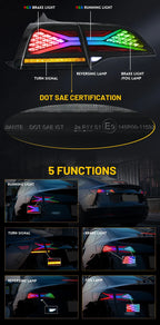 Tesla Model Y / Model 3 – X Style LED Tail Lights