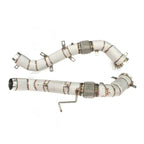 McLaren 570S / 570GT – High-Performance Race Downpipes (Full Cat-Less with Heat Shield)