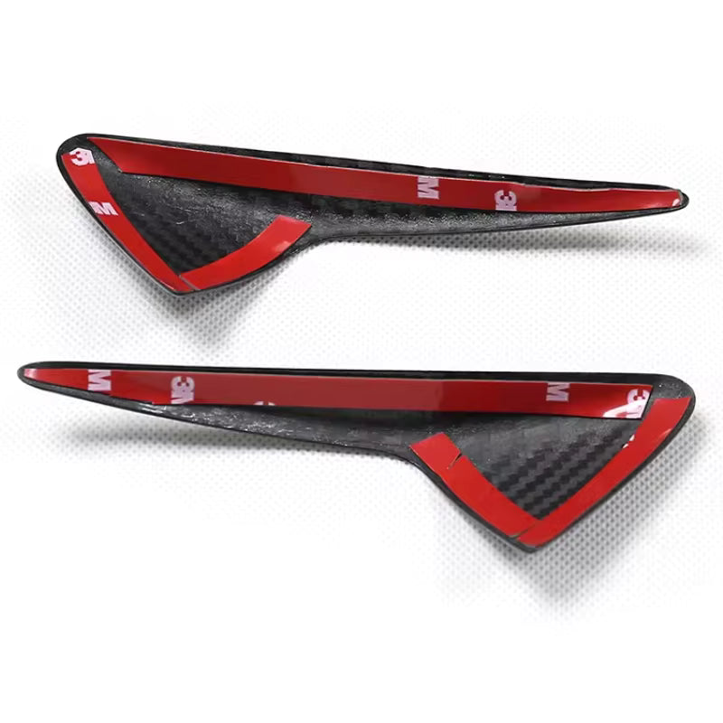 Tesla Model 3 / Y (2017–2023), Model S / X (2016–2022) – Real Dry Carbon Fiber Side Camera Covers